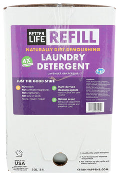 BETTER LIFE: Laundry Detergent Lavender Grapefruit, 5 ga