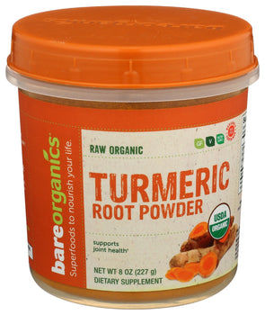 BAREORGANICS: Organic Turmeric Root Powder, 8 oz