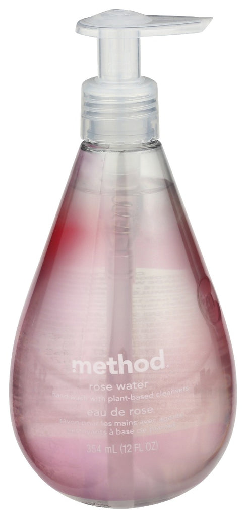 METHOD HOME CARE: Gel Hand Wash Rose Water, 12 fo