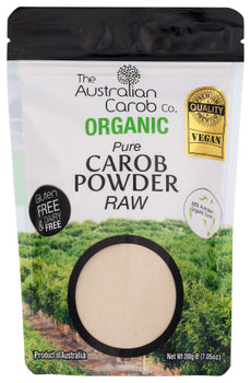 AUSTRALIAN CAROB CO: Powder Carob Raw Aust Org, 7.05 oz