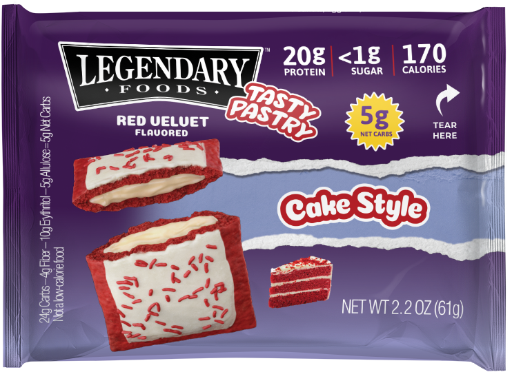 LEGENDARY FOODS: Pastry Red Velvet, 2.2 oz