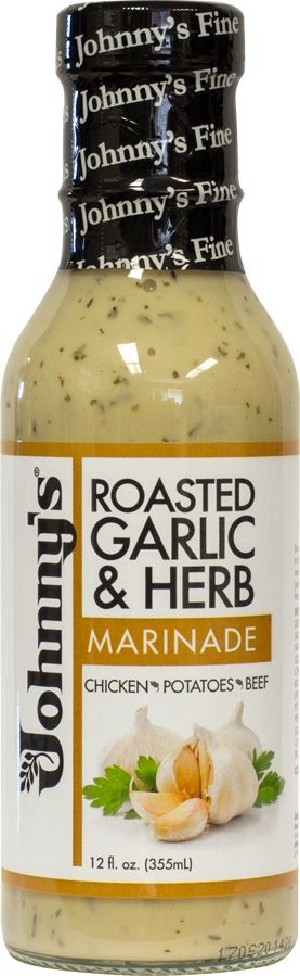 JOHNNYS FINE FOODS: Marinade Garlic & Herb, 12 oz