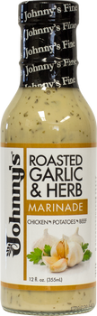 JOHNNYS FINE FOODS: Marinade Garlic & Herb, 12 oz