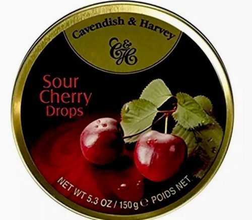 CAVENDISH & HARVEY: Candy Tin Cherry, 5.3 oz