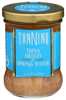 TONNINO: Tuna Fillets In Spring Water, 6.7 oz