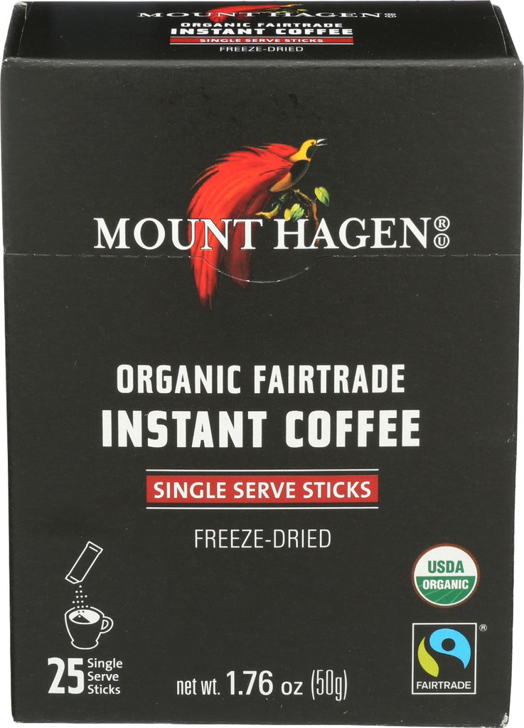 MOUNT HAGEN: Organic Instant Regular Coffee Single Serve Sticks, 1.76 oz