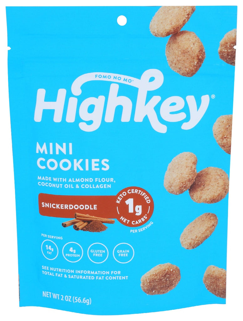 HIGH KEY SNACKS: Mini Cookies Snickerdoodle, 2 oz