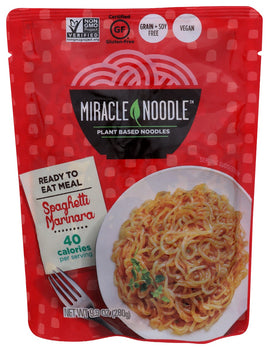 MIRACLE NOODLE: Ready To Eat Spaghetti Marinara, 280 gm