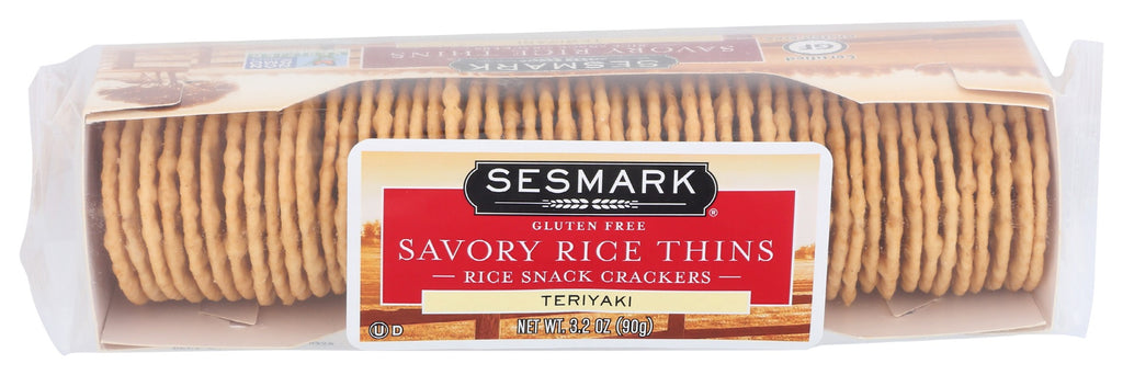 SESMARK: Savory Rice Thins Teriyaki, 3.2 oz