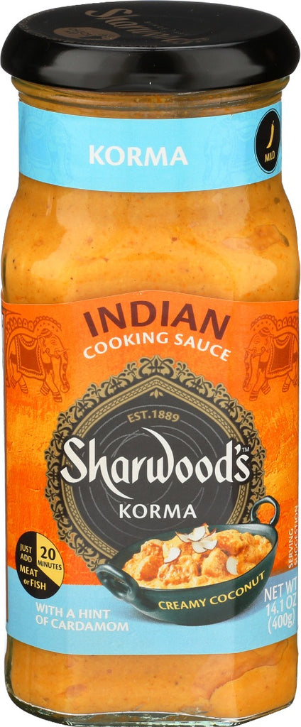 SHARWOODS: Korma Cooking Sauce, 14.1 oz