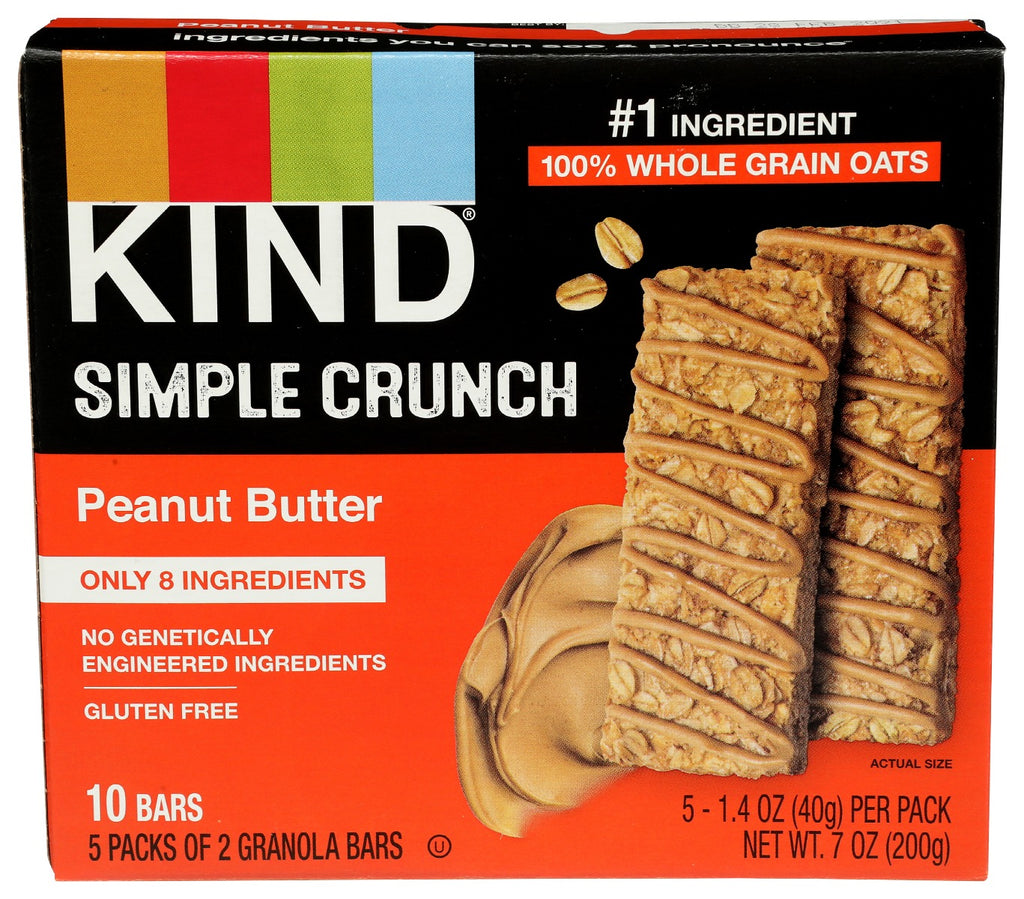 KIND: Simple Crunch Bars Peanut Butter, 7 oz