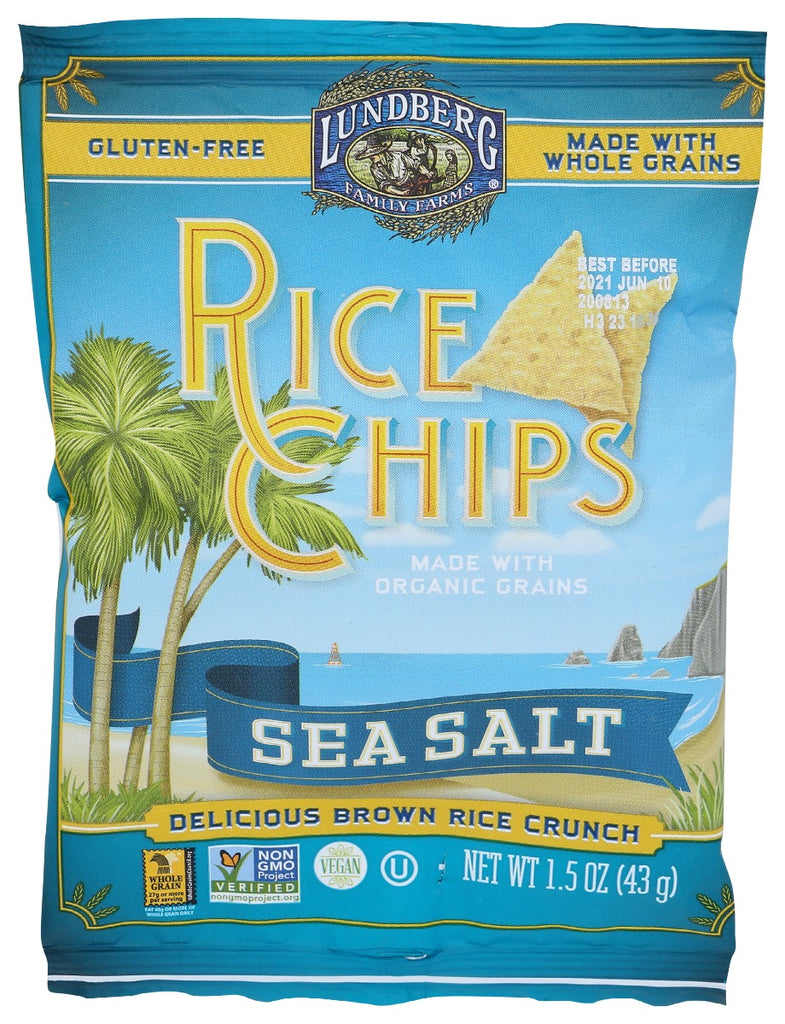 LUNDBERG: Sea Salt Rice Chips, 1.5 oz