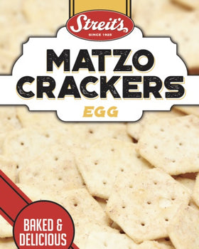 STREITS: Egg Matzo Crackers, 8 oz