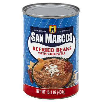 SAN MARCOS: Bean Refried Chilpotle, 15.1 oz