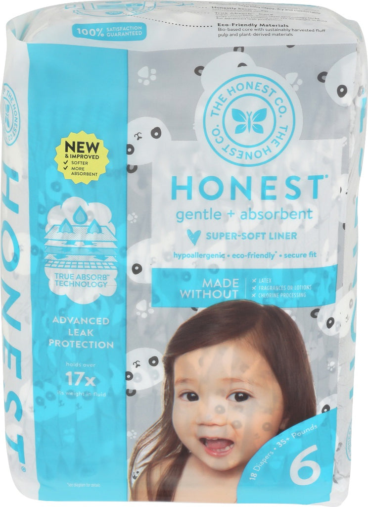 THE HONEST COMPANY: Diaper Pandas Size 6, 18 pk