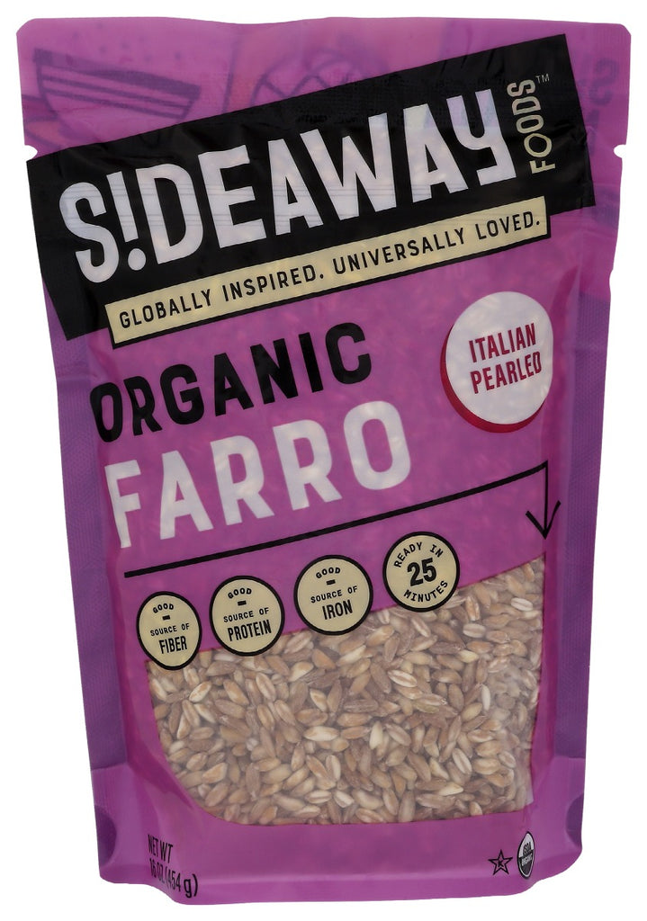 SIDEAWAY FOODS: Organic Farro, 16 oz