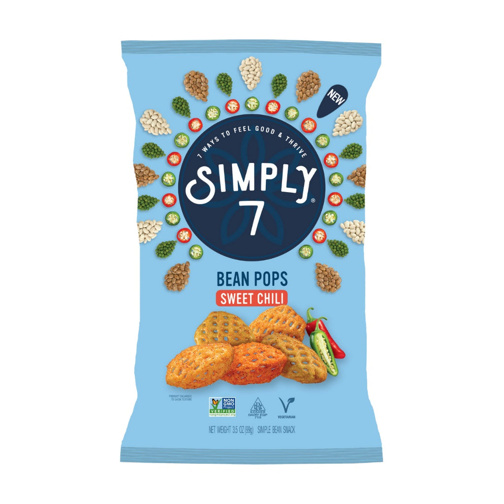 SIMPLY 7: Bean Pops Sweet Chili, 3.5 oz