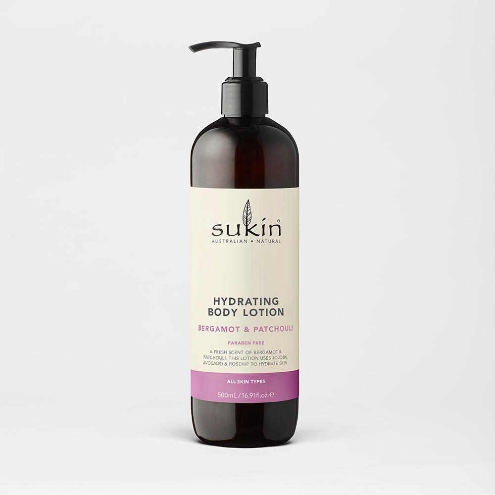 SUKIN: Bergamot Patchouli Hydrating Body Lotion, 16.9 fo