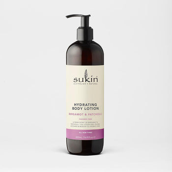 SUKIN: Bergamot Patchouli Hydrating Body Lotion, 16.9 fo