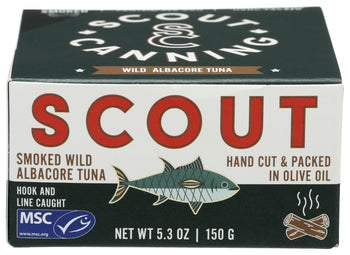 SCOUT: Smoked Wild Albacore Tuna, 5.3 oz