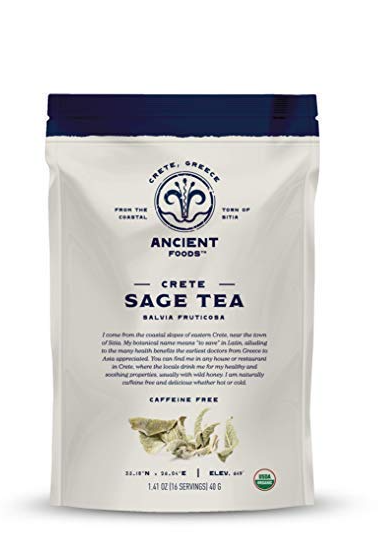 ANCIENT FOODS: Organic Sage Herbal Tea, 40 gm