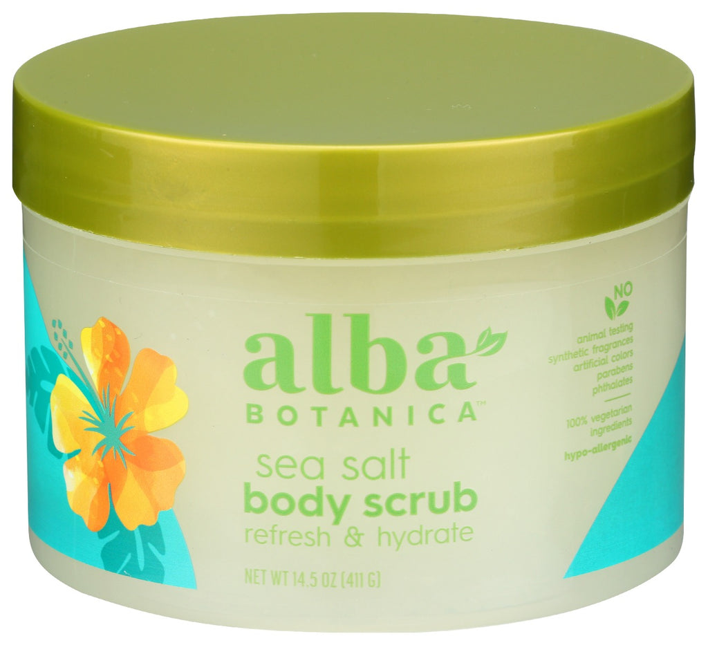 ALBA BOTANICA: Sea Salt Body Scrub, 14.5 oz