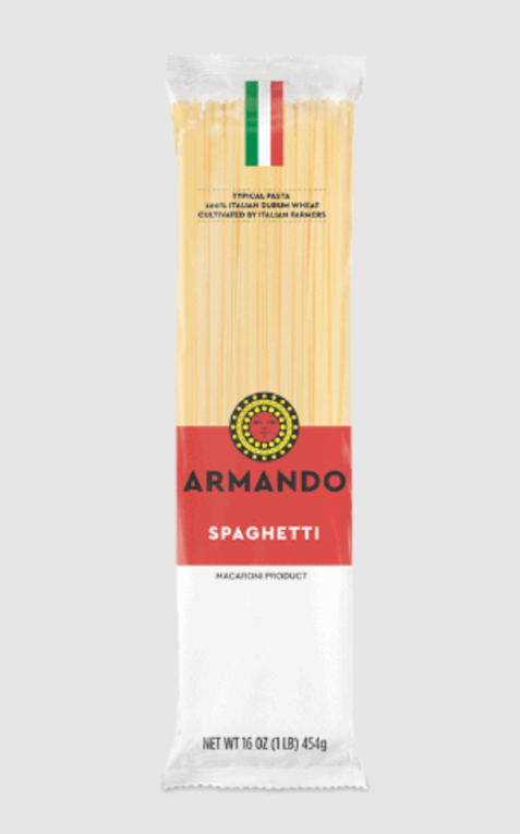 ARMANDO: Spaghetti Macaroni Product, 16 oz