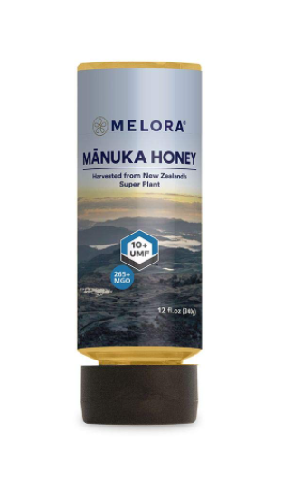 MELORA: Honey Manuka UMF10 Squeeze Bottle, 12 oz