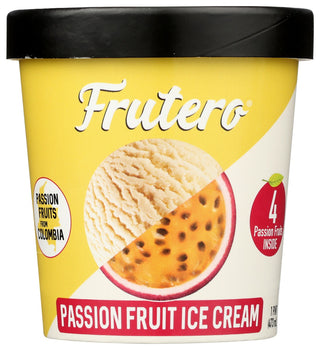 FRUTERO ICE CREAM: Passion Fruit Ice Cream, 1 pt