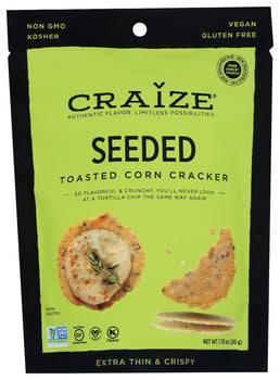 CRAIZE: Seeded Toasted Corn Cracker, 1.75 oz