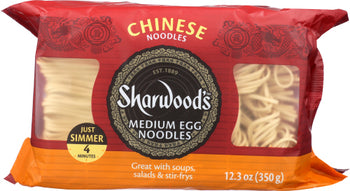 SHARWOODS: Medium Egg Chinese Noodles, 12.3 oz