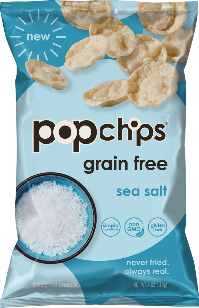 POPCHIPS: Sea Salt Grain Free, 4 oz