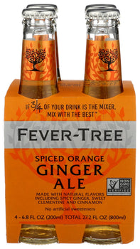 FEVER TREE: Spiced Orange Ginger Ale 4Pack, 27.2 fo