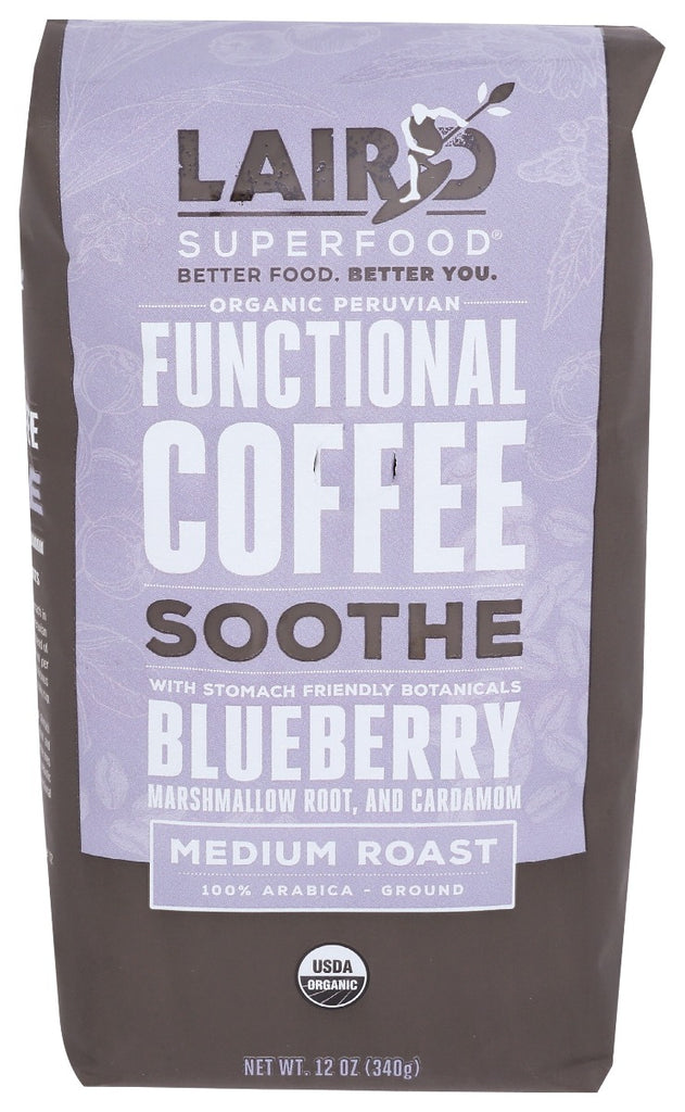 LAIRD SUPERFOOD: Soothe Medium Roast Ground Coffee, 12 oz