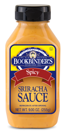 BOOKBINDERS: Spicy Sriracha Sauce, 9 oz