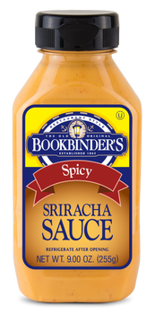 BOOKBINDERS: Spicy Sriracha Sauce, 9 oz