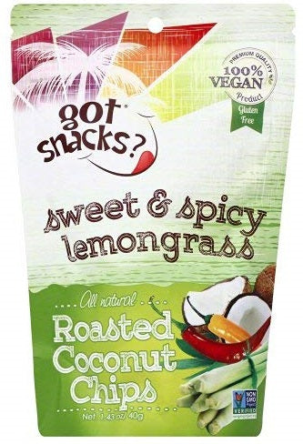 GOT SNACKS: Chip Coconut Roasted Lemongrass Sweet & Spice, 1.43 OZ