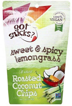 GOT SNACKS: Chip Coconut Roasted Lemongrass Sweet & Spice, 1.43 OZ