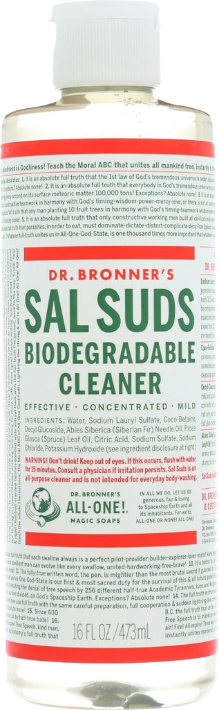 DR BRONNER: Sal Suds Cleaner Biodegradle, 16 oz