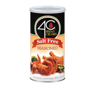 4C FOODS: Salt Free Seasoned Bread Crumbs, 12 oz