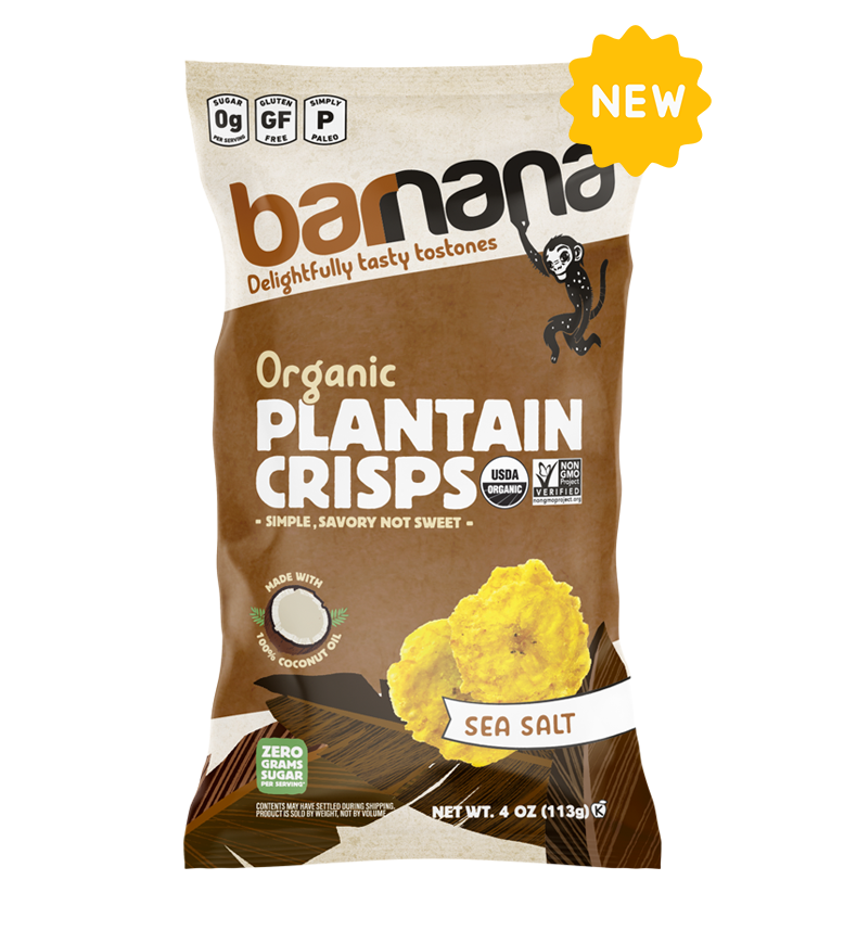 BARNANA: Plantain Crisp Sslt Org, 4 oz