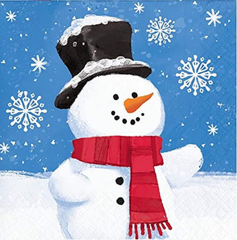 CREATIVE CONVERTING: Napkin L Sml Snowmen 16Ct, 16 ea