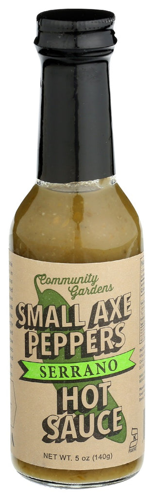 SMALL AXE PEPPERS: Sauce Hot Serrano, 5 oz