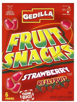 GEDILLA: Strawberry Fruit Snacks, 5.40 oz