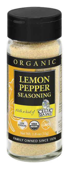 CELTIC: Organic Lemon Pepper Sea Salt, 1.8 oz