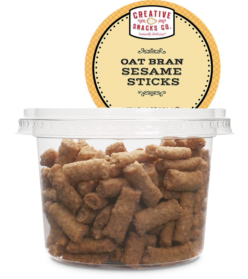 CREATIVE SNACK: Oat Bran Sesame Sticks Cup, 5.5 oz