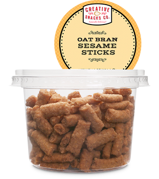 CREATIVE SNACK: Oat Bran Sesame Sticks Cup, 5.5 oz