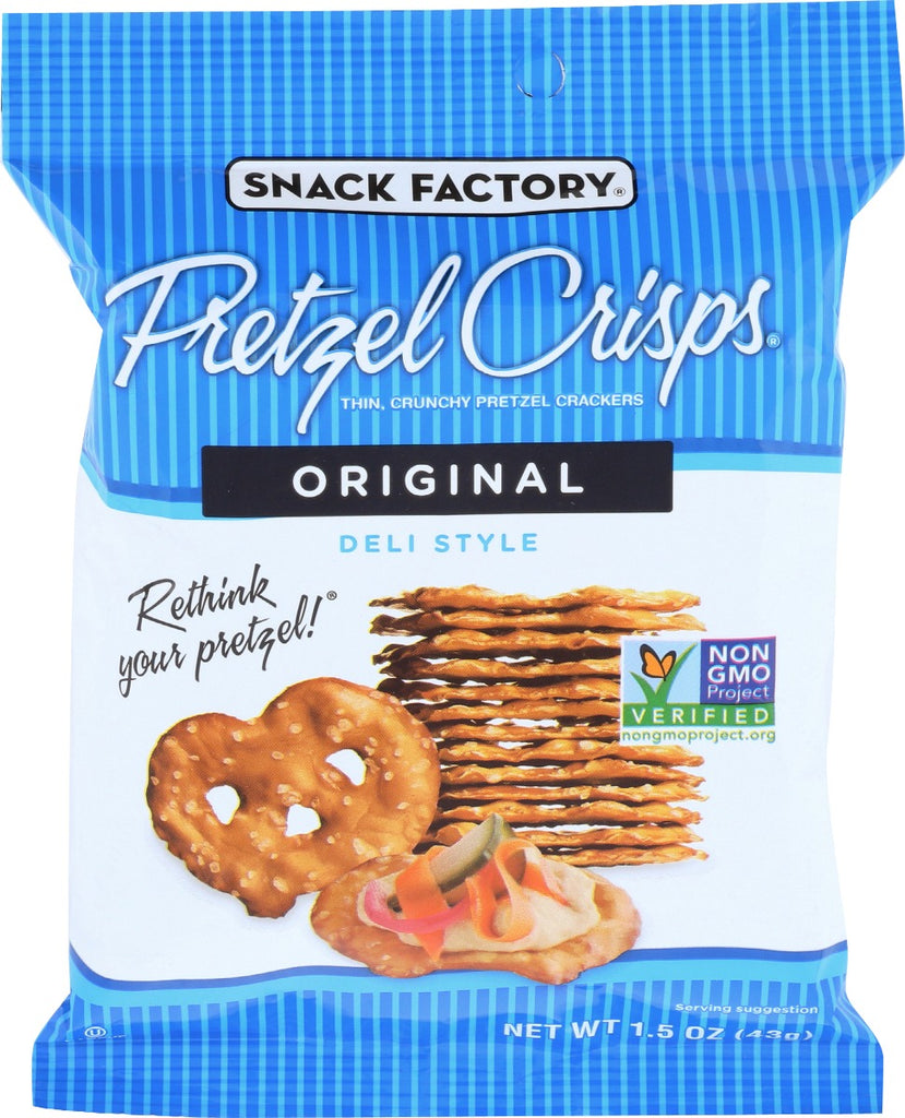 SNACK FACTORY: Original Pretzel Crisps, 1.5 oz