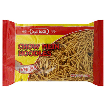 SUN LUCK: Chow Mein Noodle Foil Pack, 12 oz