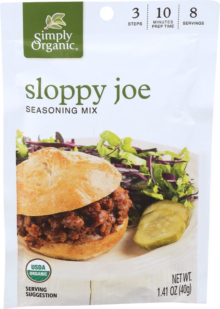 SIMPLY ORGANIC: Sloppy Joe Seasoning Mix, 1.41 oz